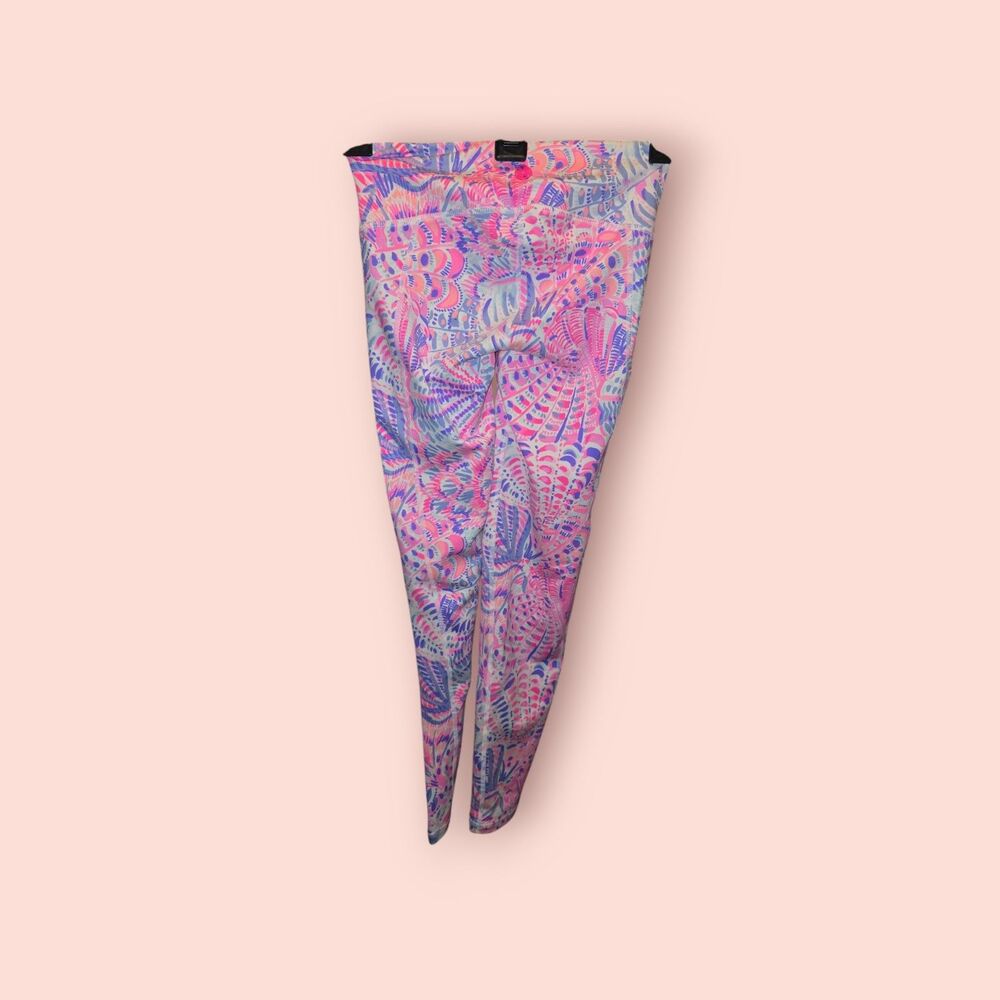 Lilly Pulitzer Luxletic Weekender Midi Leggings  Sea You Soon - Picture 2 of 3